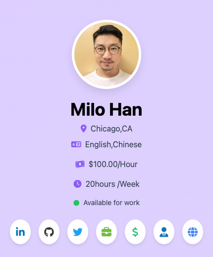 UI Designer Purple Template